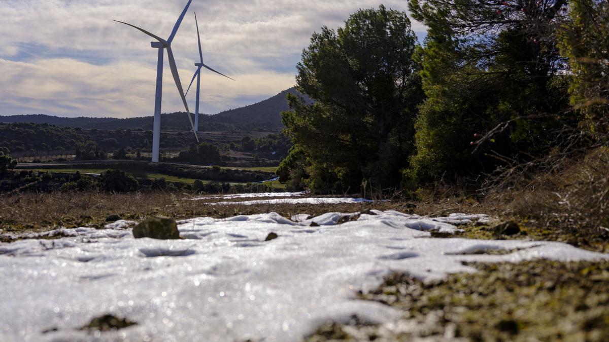 Parque eólico de Forestalia en Aragón.