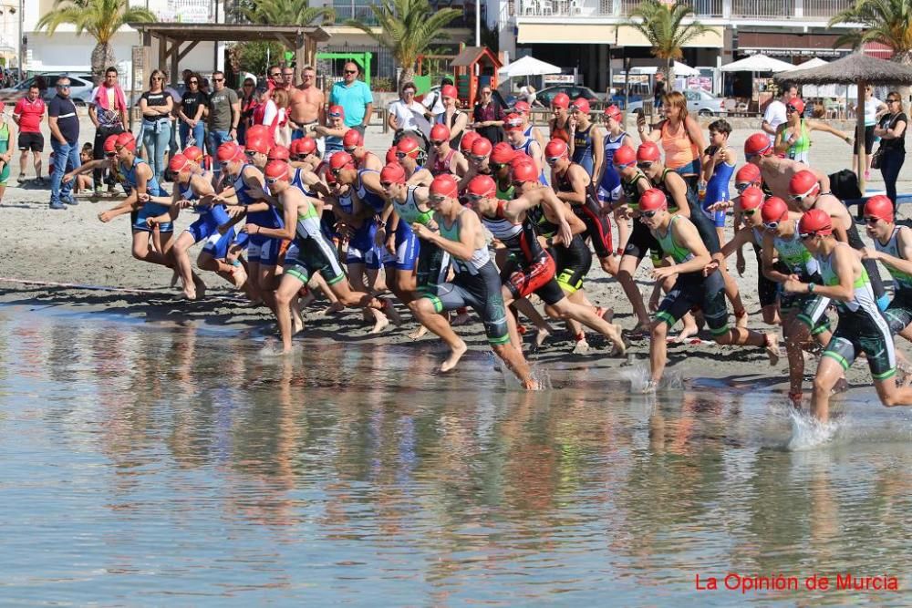 Final de triatlón de Deporte en Edad Escolar