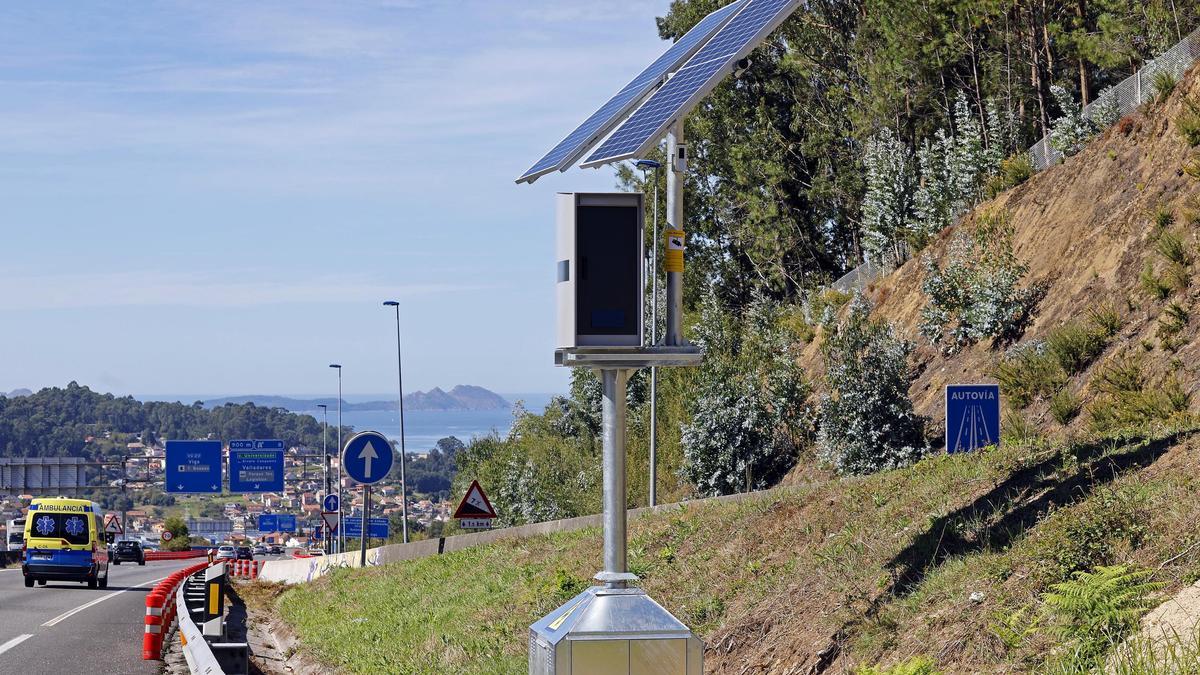 El nuevo radar en la circunvalación de Vigo VG-20