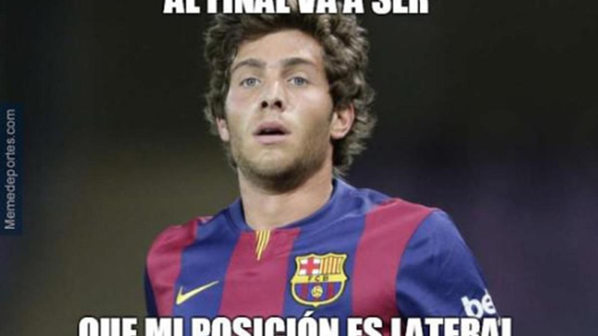 Sergi Roberto, protagonista de los 'memes' tras la victoria