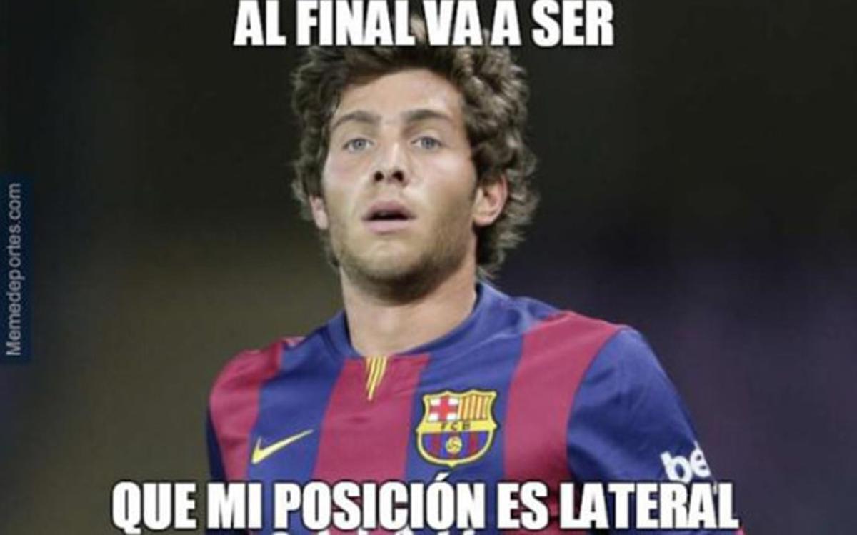 Sergi Roberto, protagonista de los 'memes' tras la victoria