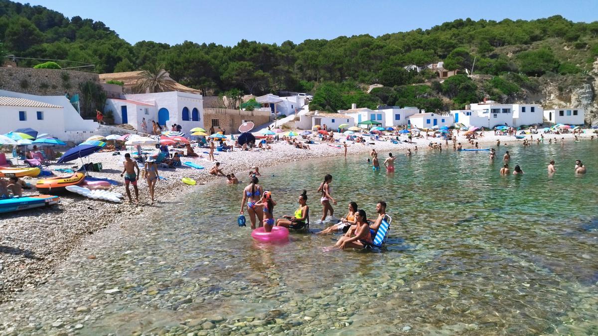 La cala de la Barraca de Xàbia