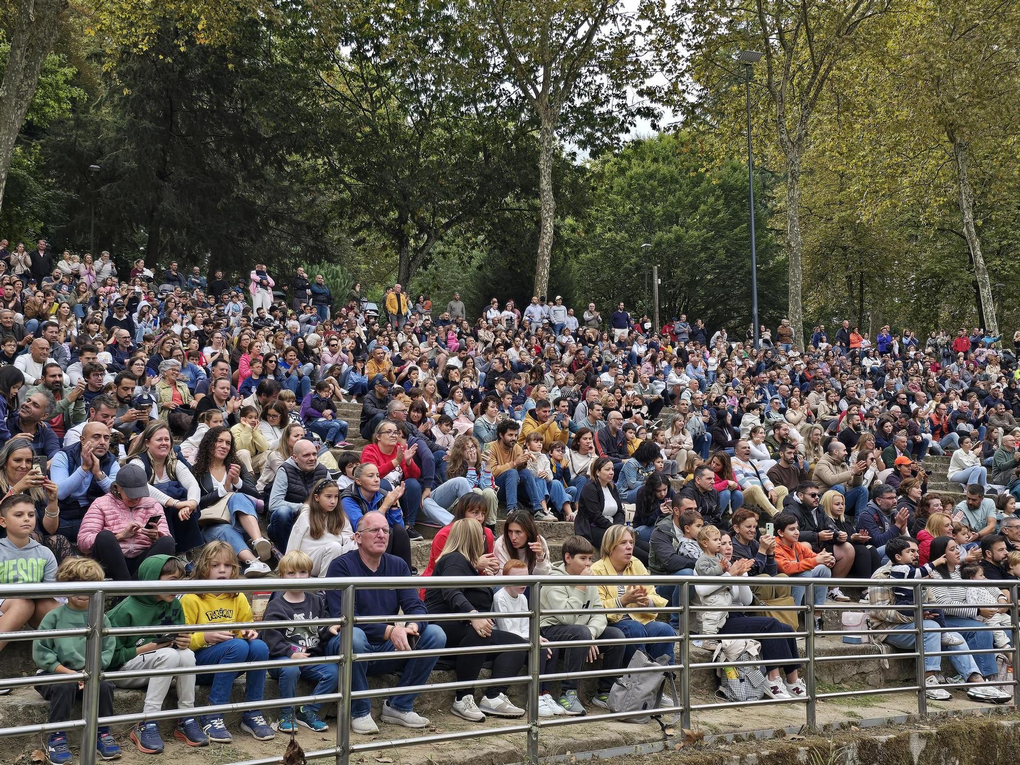 Exhibición de la Policía Nacional en el auditorio de Castrelos en Vigo