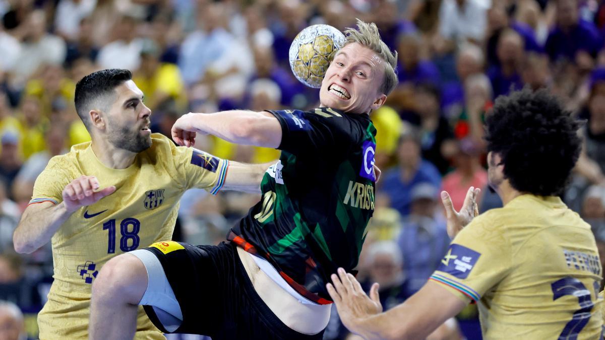 Kristjansson encara al azulgrana Thiagus Petrus