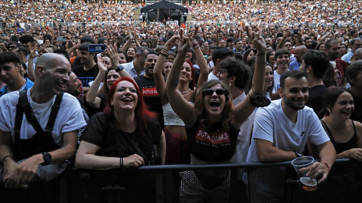 Público durante un conciertos en Castrelos en 2022.