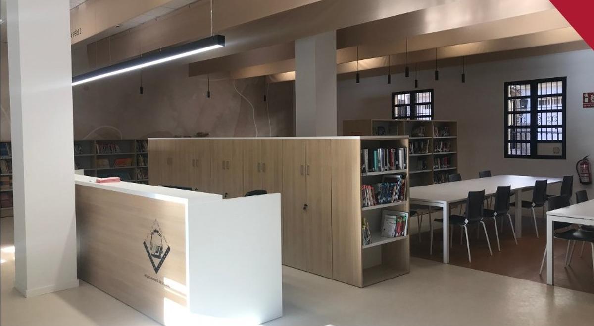 Foto de archivo de la biblioteca de Segorbe.