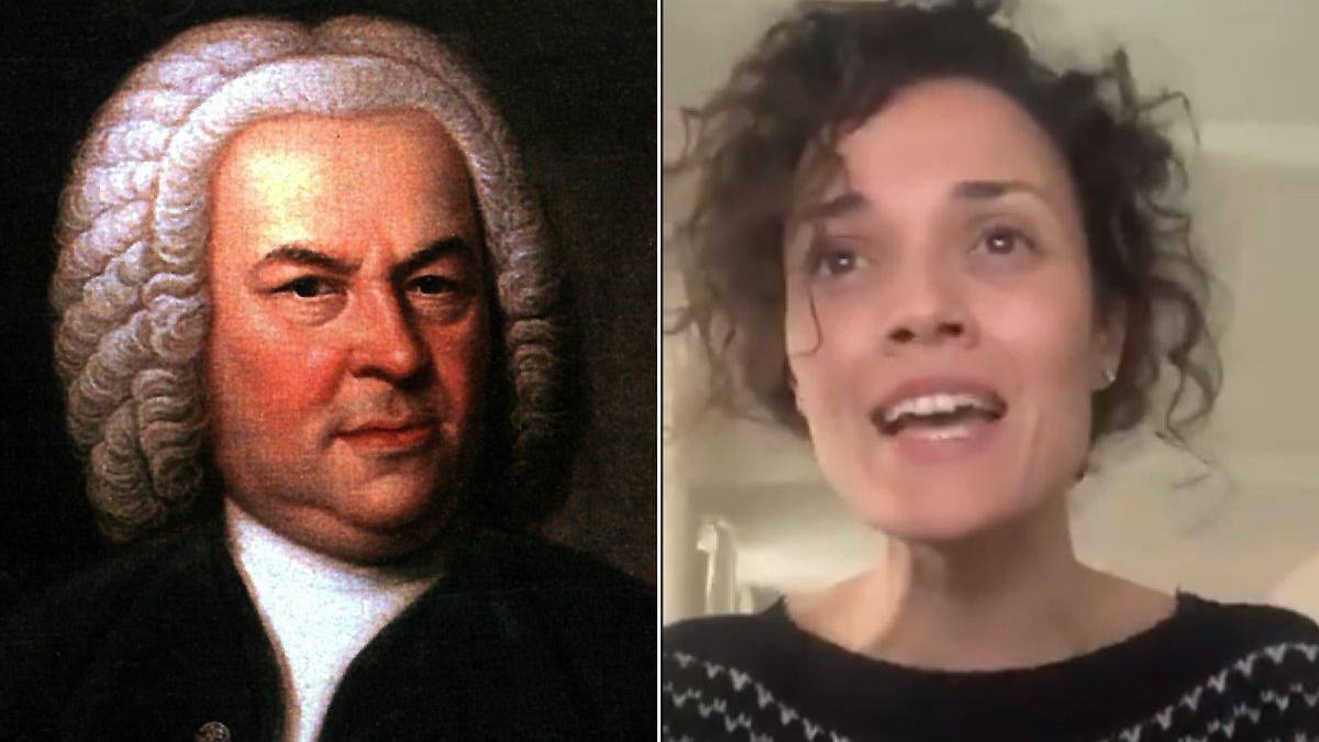 La cantante Sheila Blanco rinde homenaje a Bach en un vídeo en Twitter.