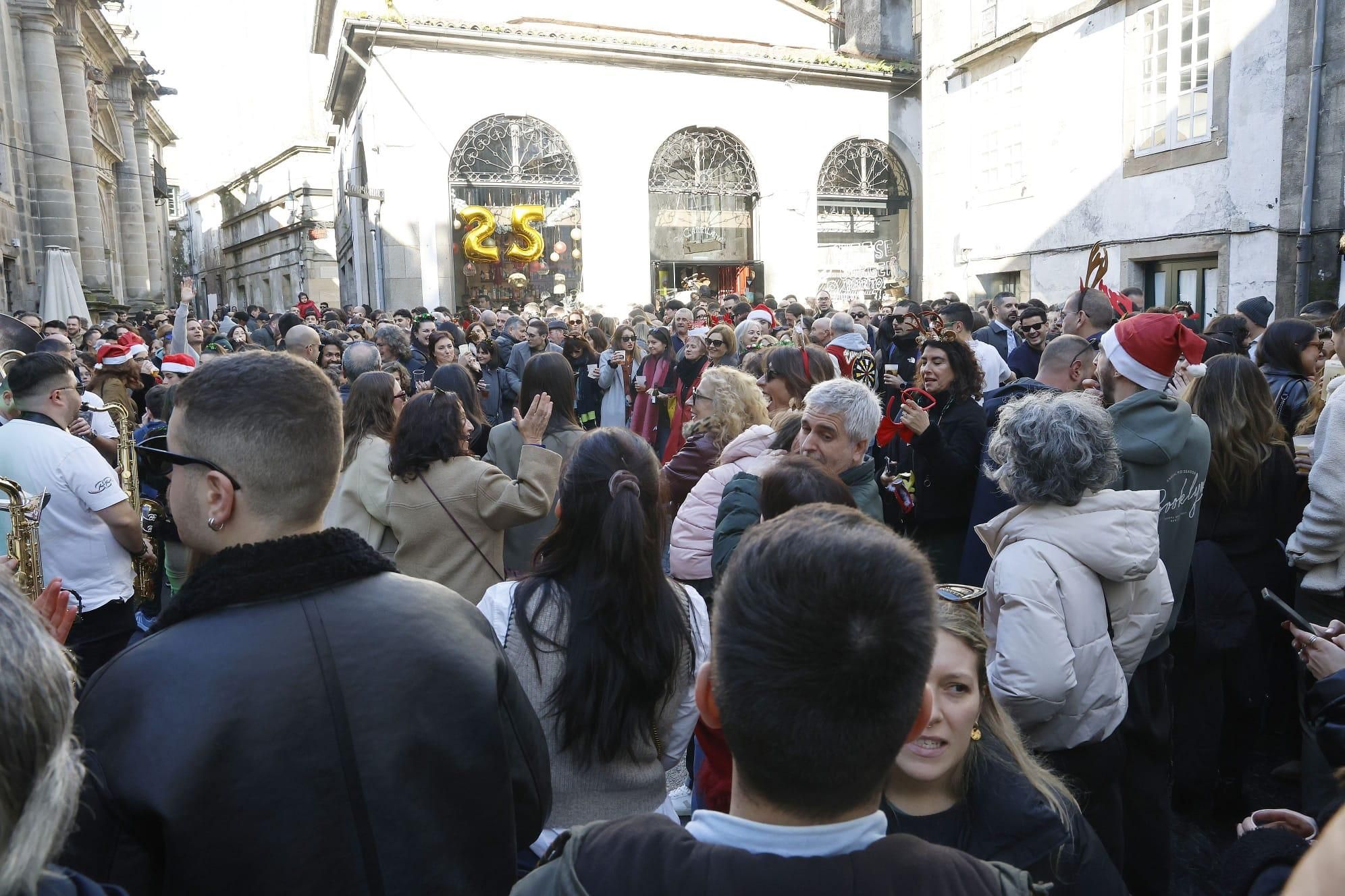 "Festa rachada" en Santiago: los compostelanos se preparan para el fin de año
