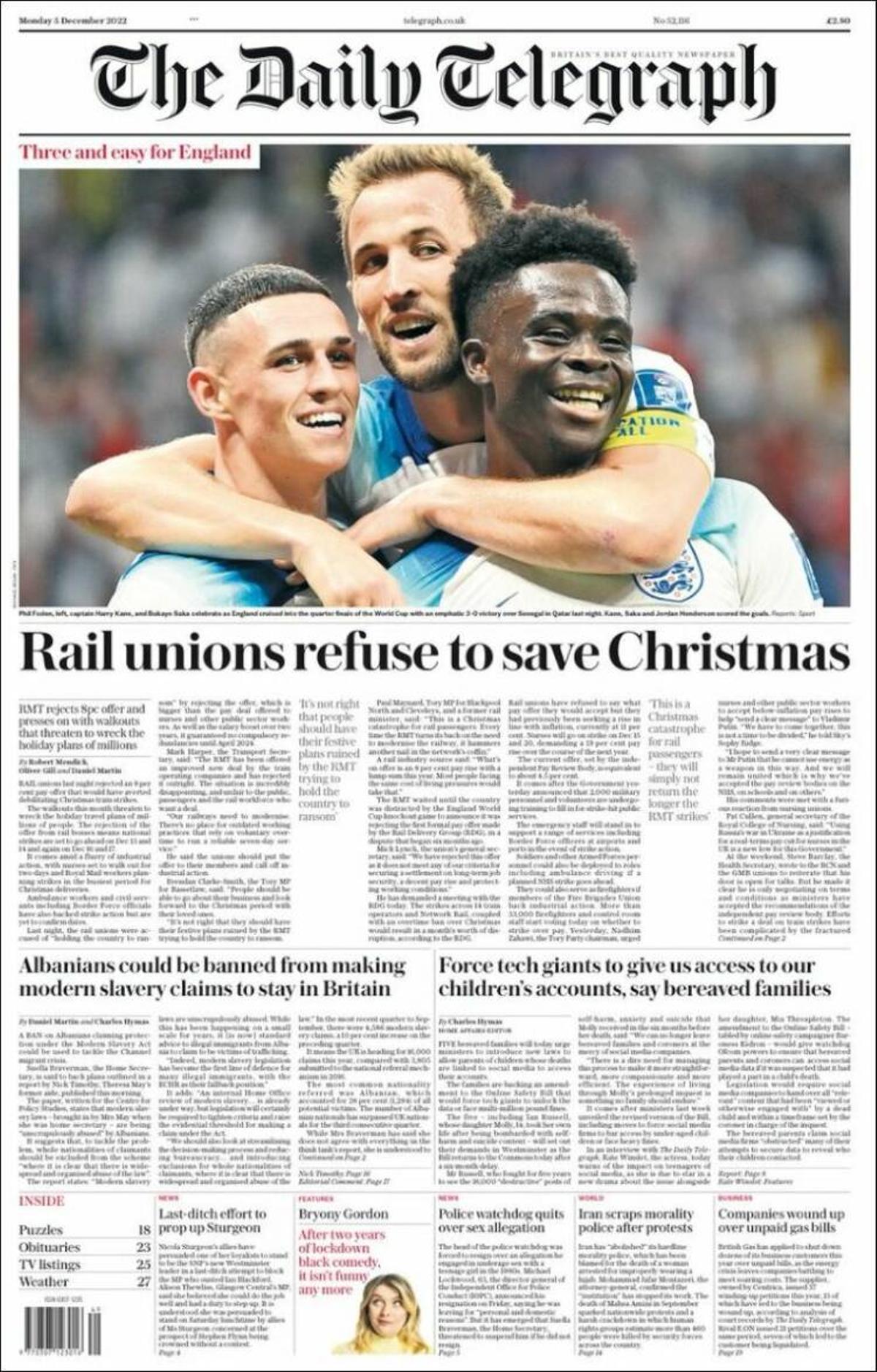 La prensa internacional, rendida a Mbappé e Inglaterra