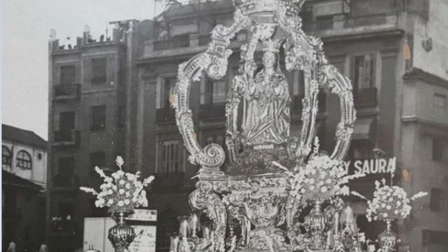 La Virgen de la Victoria ya saldrá en su nuevo trono el 8 de septiembre