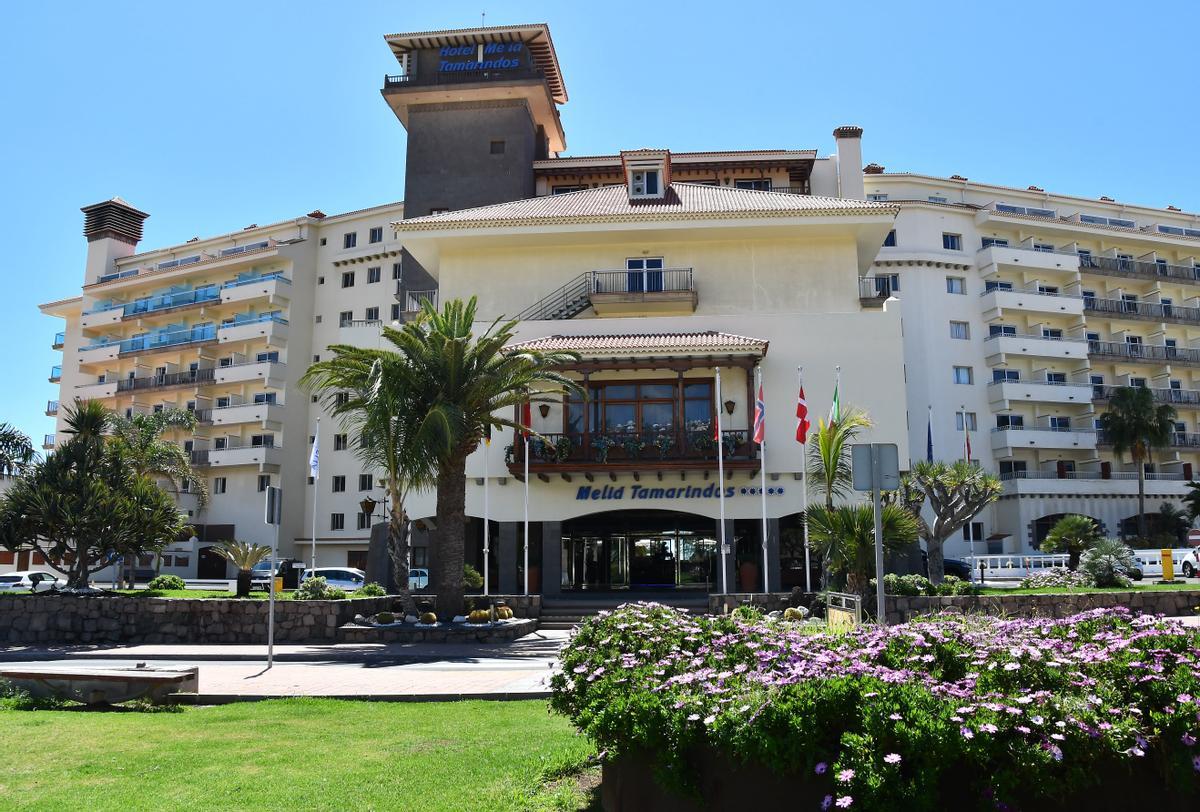 Hotel Tamarindos antes del inicio de las obras.