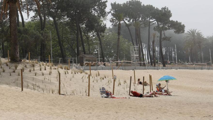 La duna recuperada
en Samil. | Alba Villar