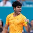 Carlos Alcaraz, durante el torneo de Miami