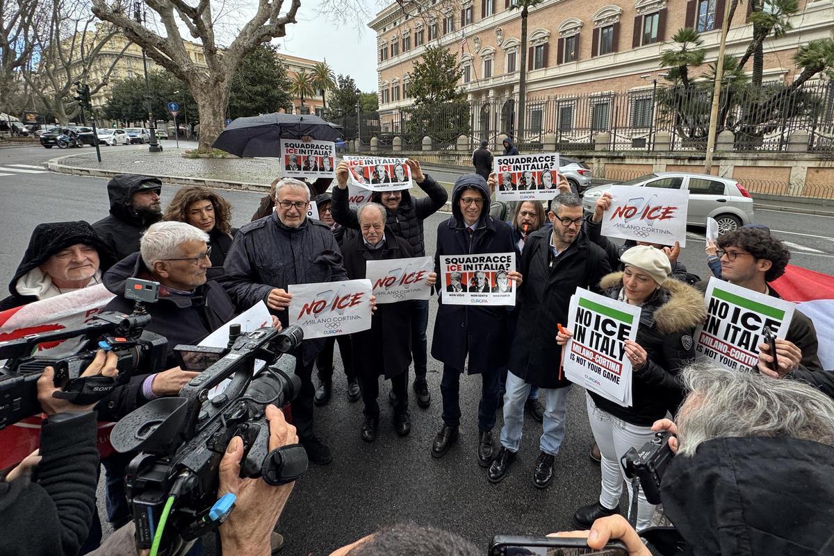 Primeras protestas en Italia contra la presencia del ICE en los Juegos de Milán