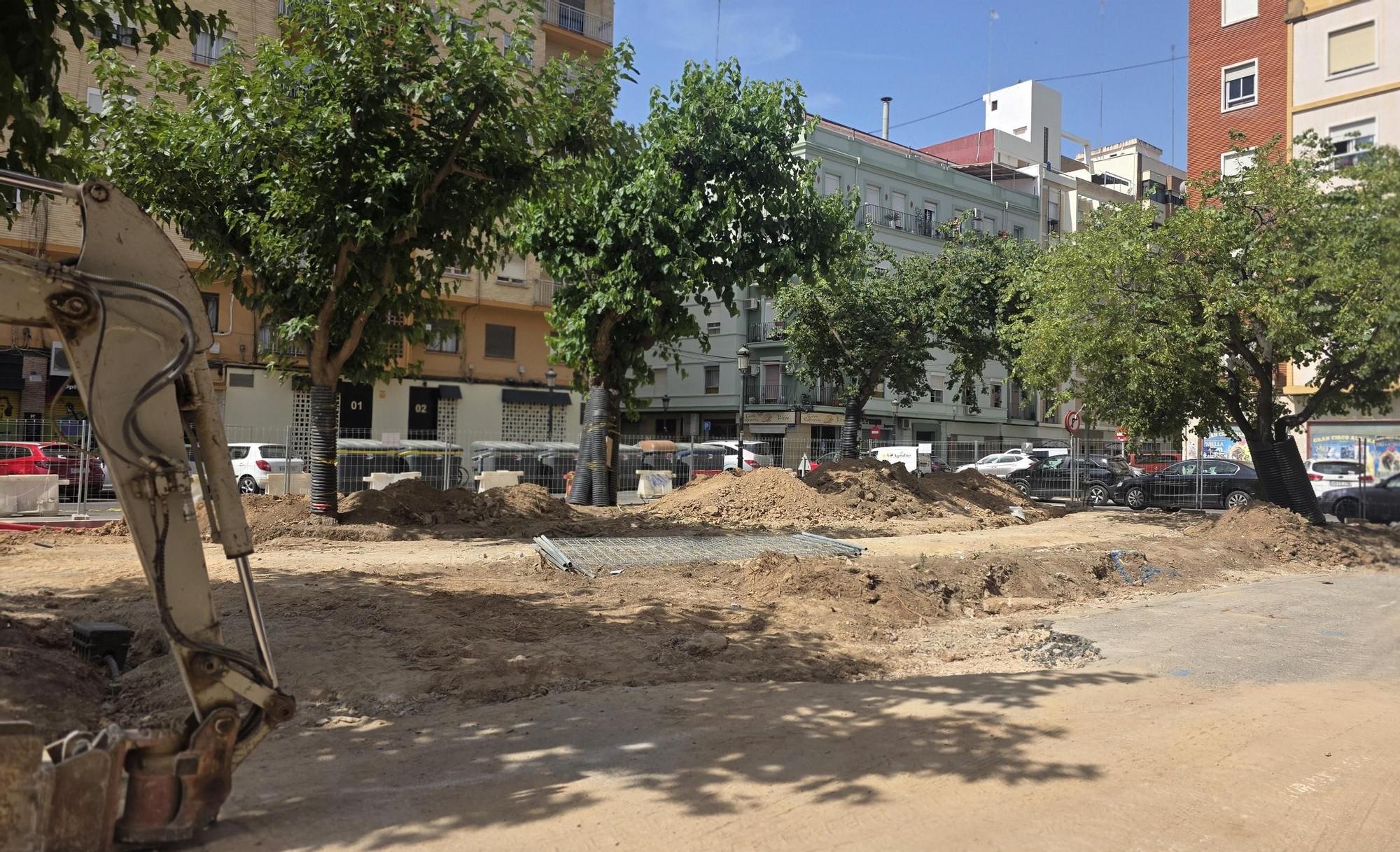 Así marchan las obras de la nueva Plaza de Nino Bravo