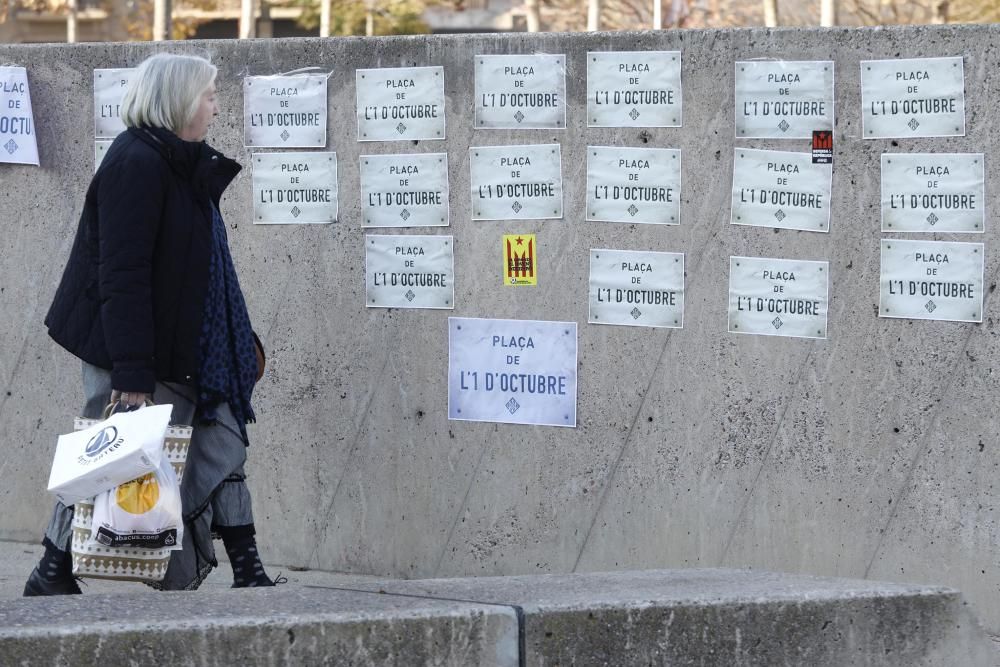 Girona canviarà el nom de la plaça de la Constitució pel de plaça de l'1 d'octubre