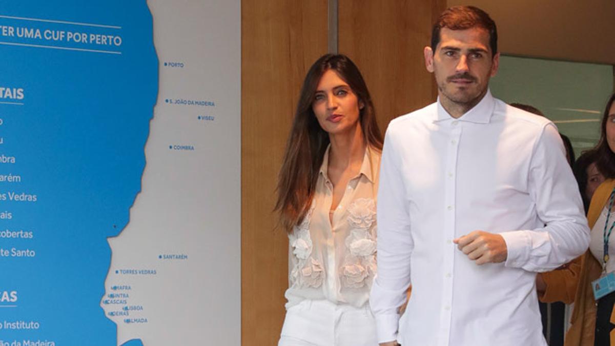 Sara Carbonero e Iker Casillas, de la mano en el hospital CUF de Oporto