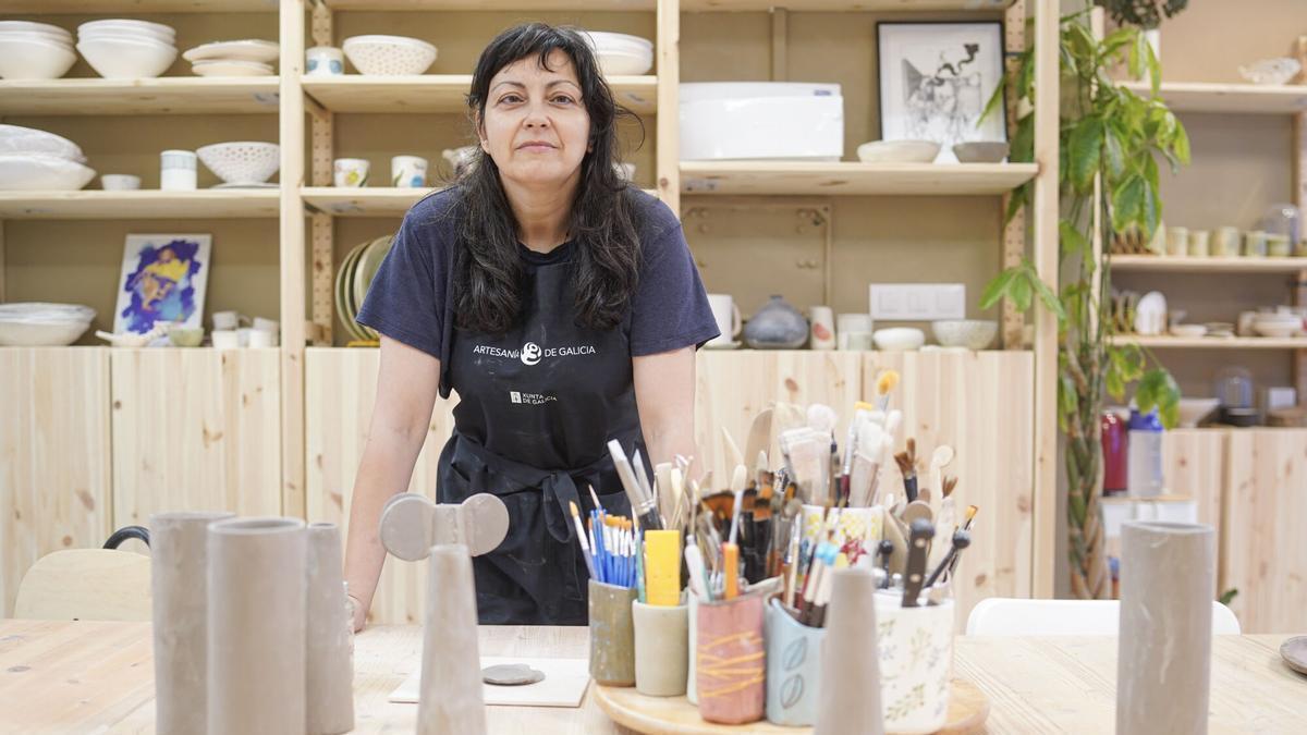 La fundadora de Forma, Susana Anta, en su local.