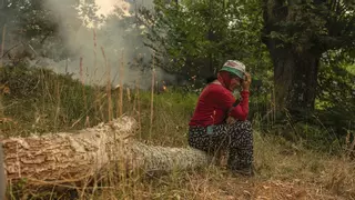 Los incendios avanzan sin control en Galicia y calcinan ya una superficie equivalente a Vigo y Mos