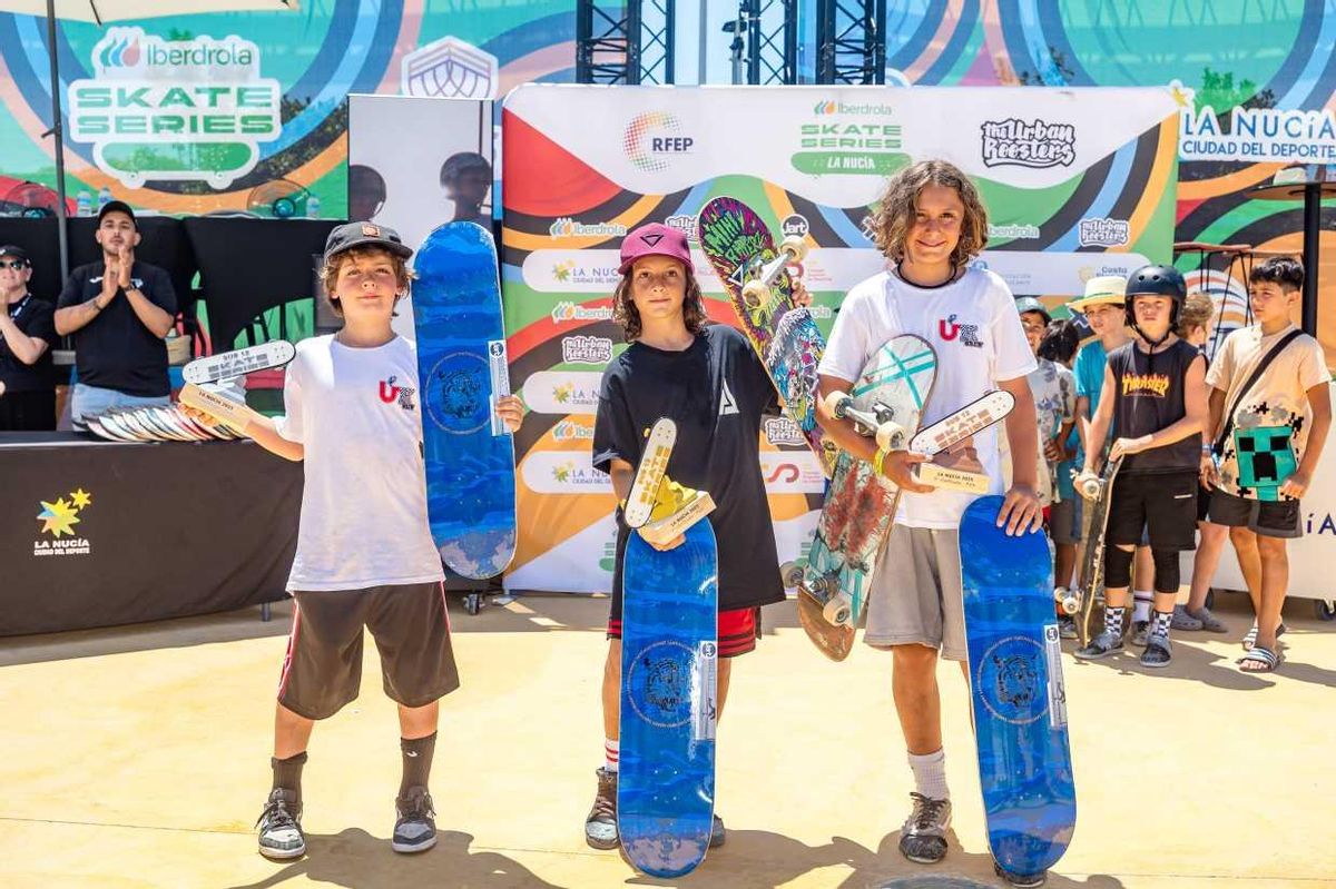 En categoría Sub-12, Noah Paladino se alzó con la primera posición. Completaron el podio Jon Fierro y Unai San Martín.