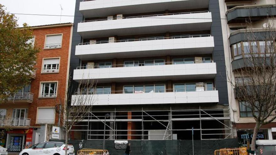 Un edificio en construcción en la capital