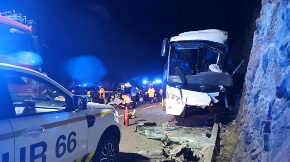 Dos muertos en Francia en el accidente de un autobús que volvía a LHospitalet