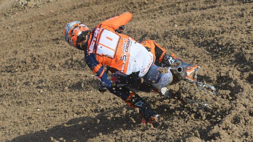 Rubén Fernández gana la segunda prueba del nacional de motocross en Albaida