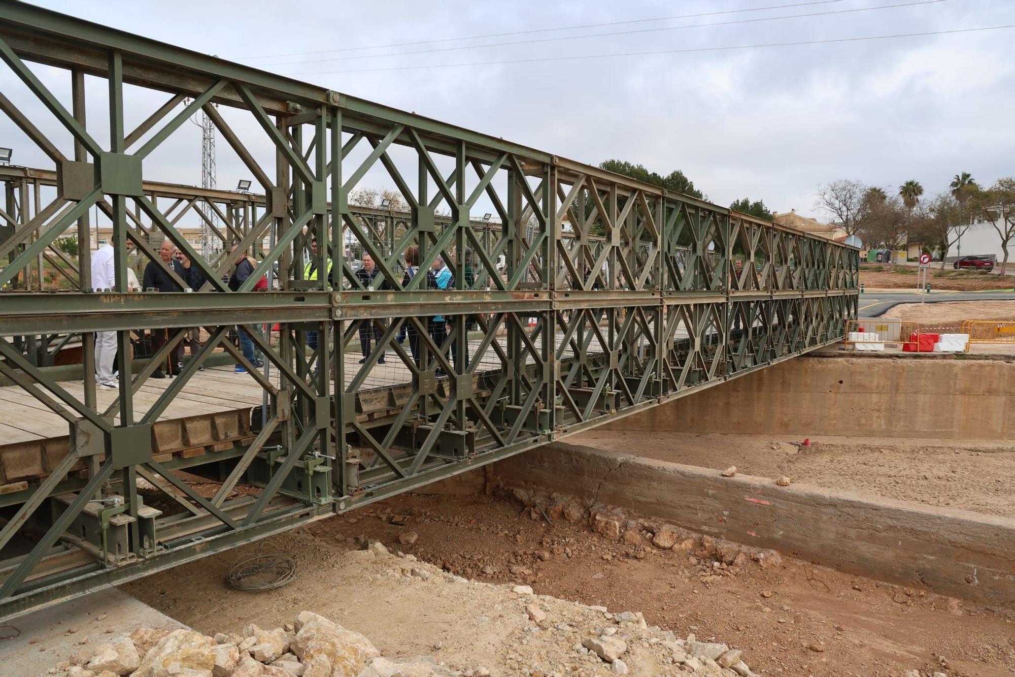 Loriguilla inaugura un nuevo puente provisional cinco meses después de la dana