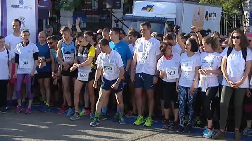 Pedro Sánchez participa en la VI carrera contra la violencia de género