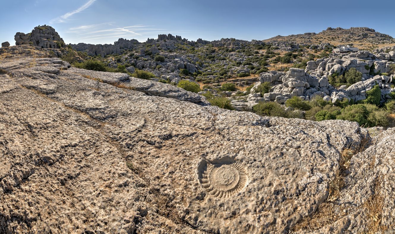 Durante la era Jurásica, la zona del Torcal de Antequera se encontraba sumergida bajo el mar de Tetis