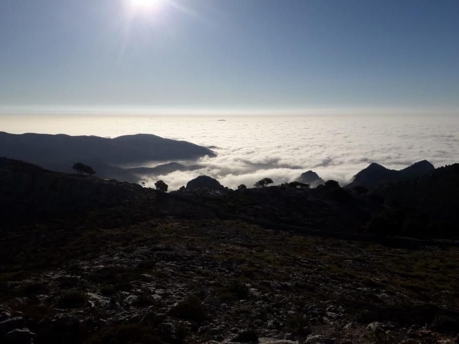 Nubes bajas sobre Mallorca