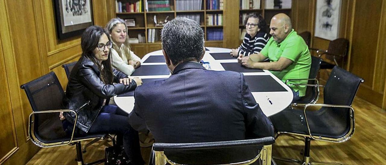 Una notaría funcionando antes de que se decretara el estado de alarma.