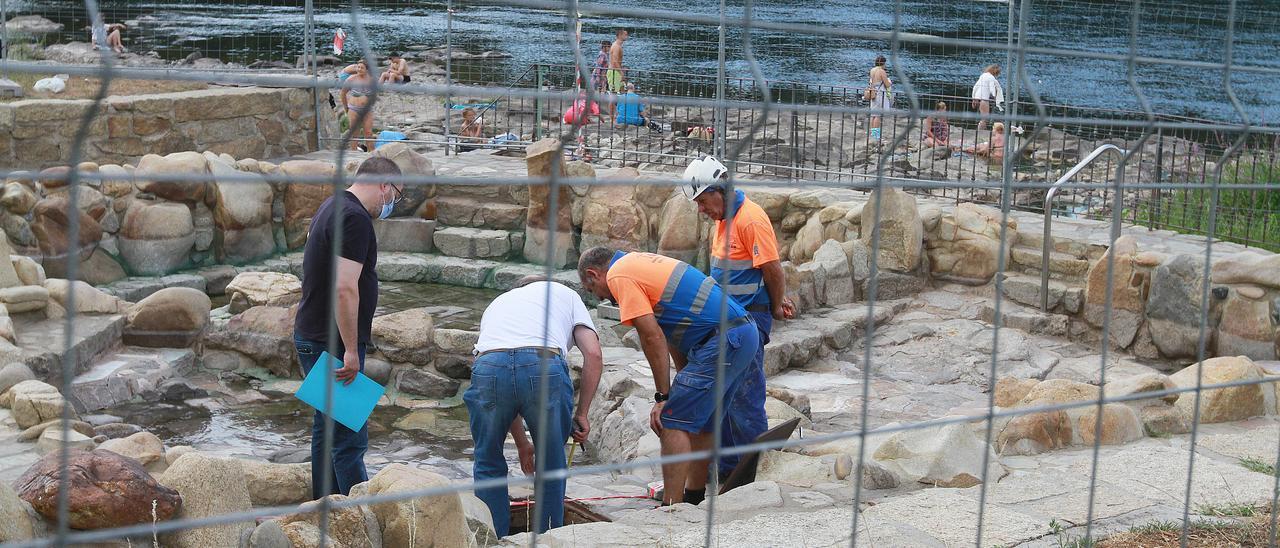 Obras para reabrir las pozas de A Chavasqueira