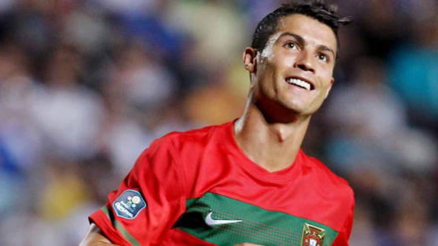Cristiano Ronaldo, con la camiseta de la selección portuguesa.