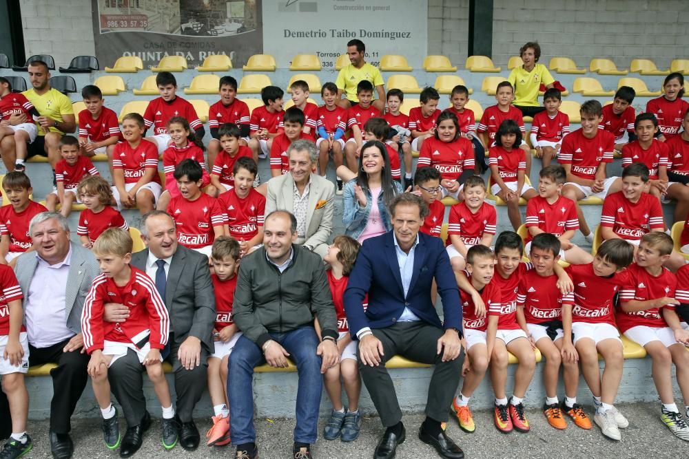 Mouriño visita el campus del Celta en Mos