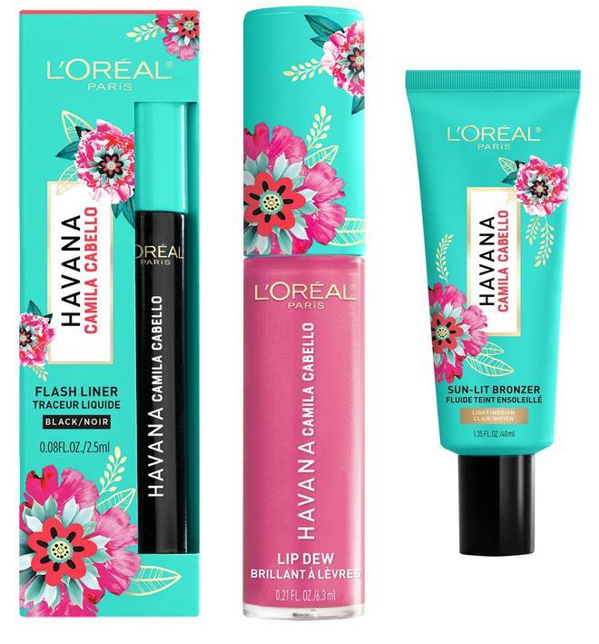 Productos de la colaboración de L'Oréal Paris y Camila Cabello