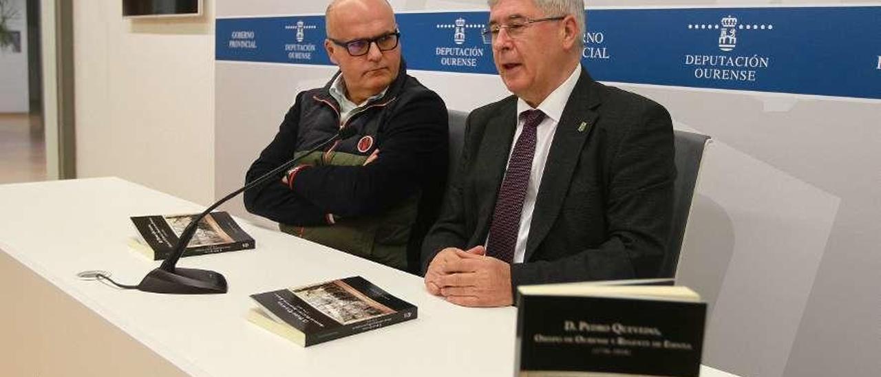 Manuel Baltar y Jesús de Juana, durante la presentación del libro. // Iñaki Osorio