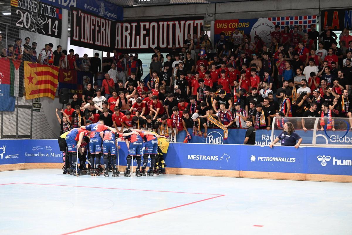 Imatges del tercer partit del play-off Igualada Rigat - Barça