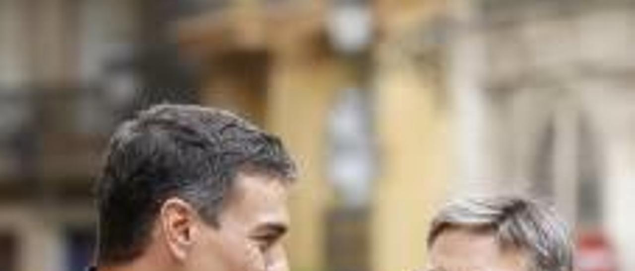 Pedro Sánchez junto a Ximo Puig, en una imagen de archivo.