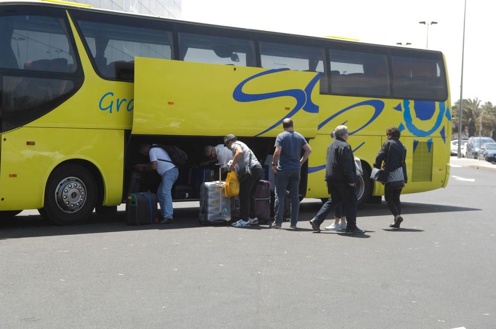 Llegada viajeros al aeropuerto de Gran Canaria