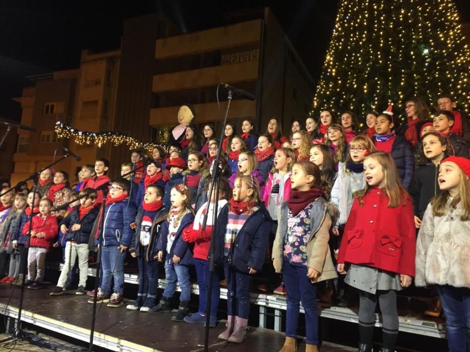 Encendio de luces de Navidad en Castelló