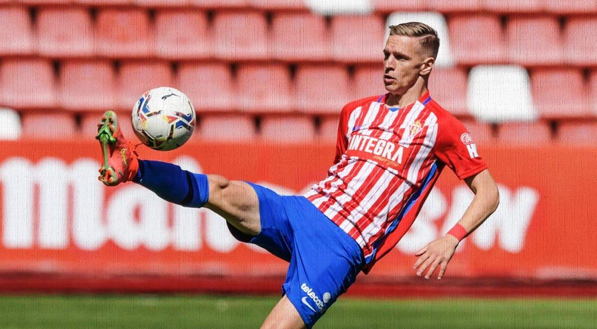 Nikola Cumic, en su presentación como jugador del Sporting.