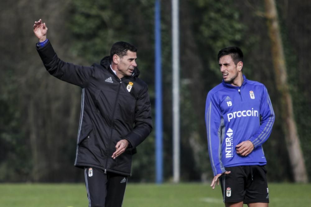 Entrenamiento del Real Oviedo en El Requexón