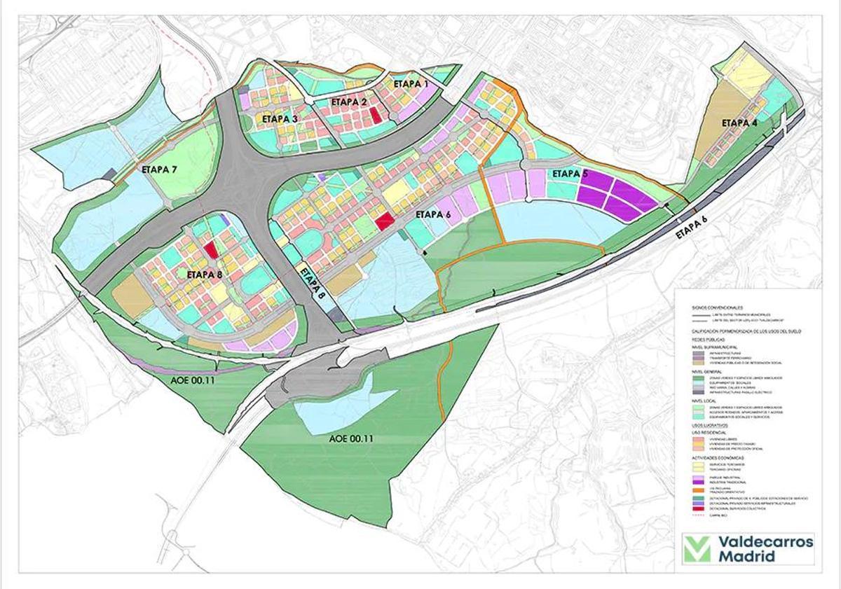 Plano del proyecto de Valdecarros