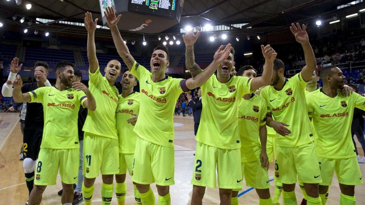 El Barça Lassa celebró el pase a su sexta Final Four