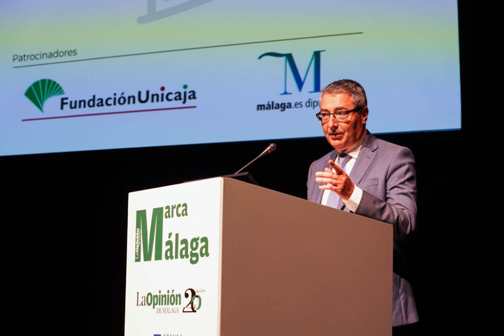 Francisco Salado, presidente de la Diputación de Málaga, durante su intervención.