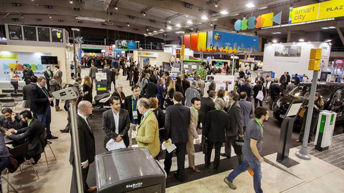 Zona expositiva de la última edición de Smart City