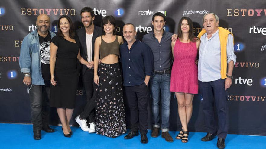 Los actores de &#039;Estoy vivo&#039;, en el Festival de Televisión de Vitoria