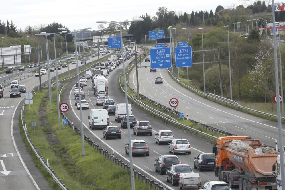 Retenciones en la "Y" por obras en un carril