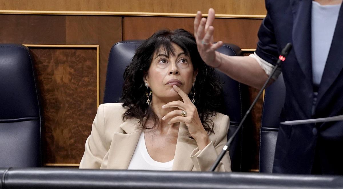 Ana Redondo, en la sesión de control al Gobierno en el Congreso de los Diputados.